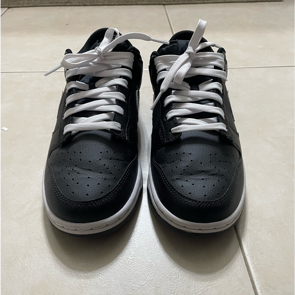 Black and white dunk lows